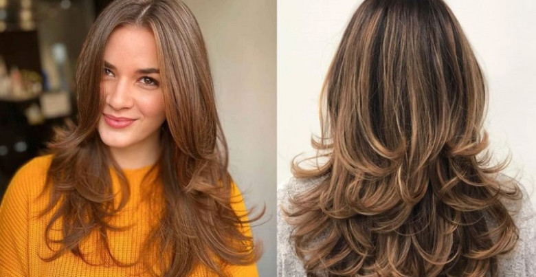 Wavy Cut and Curtain Bangs